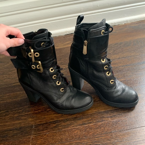 Heeled Combat Bootie - Picture 3 of 5
